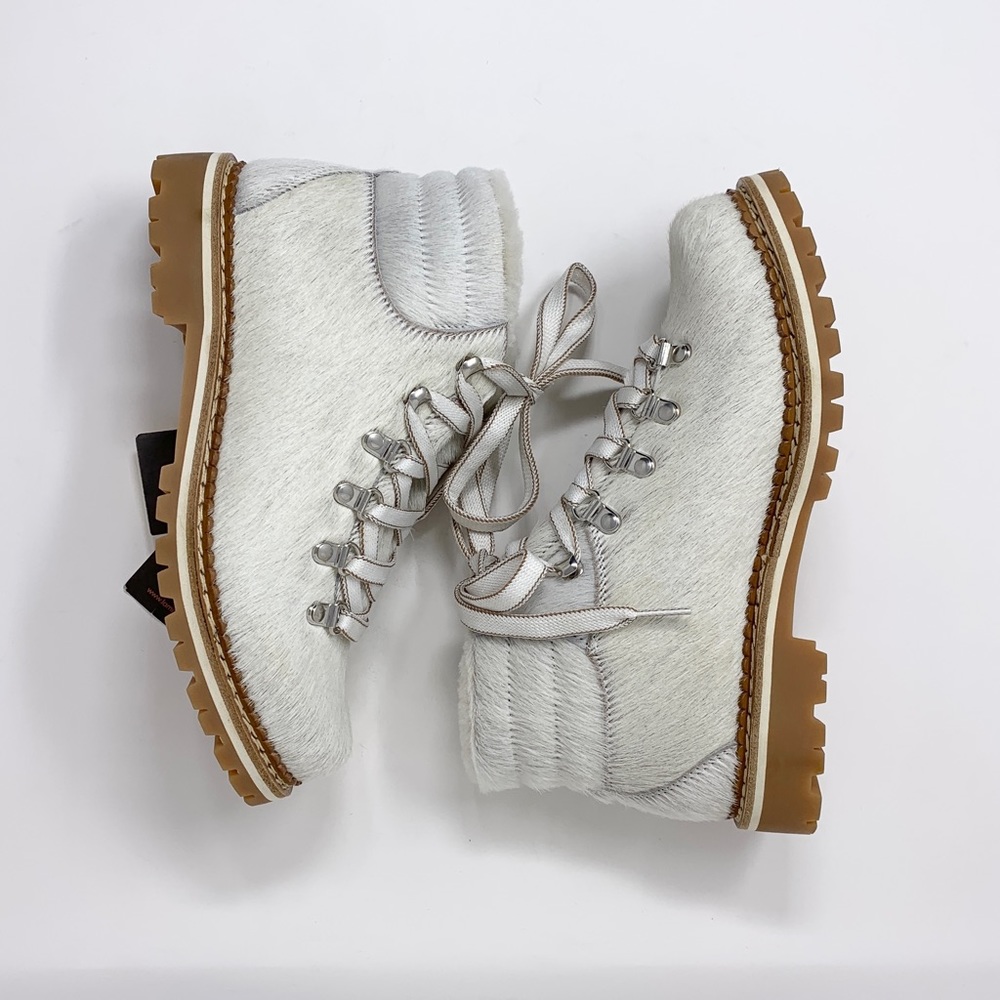 NEW La Montelliana 1965 Margherita Pony Hair & Shearling Boots (Sz 37) Cream - Picture 5 of 16